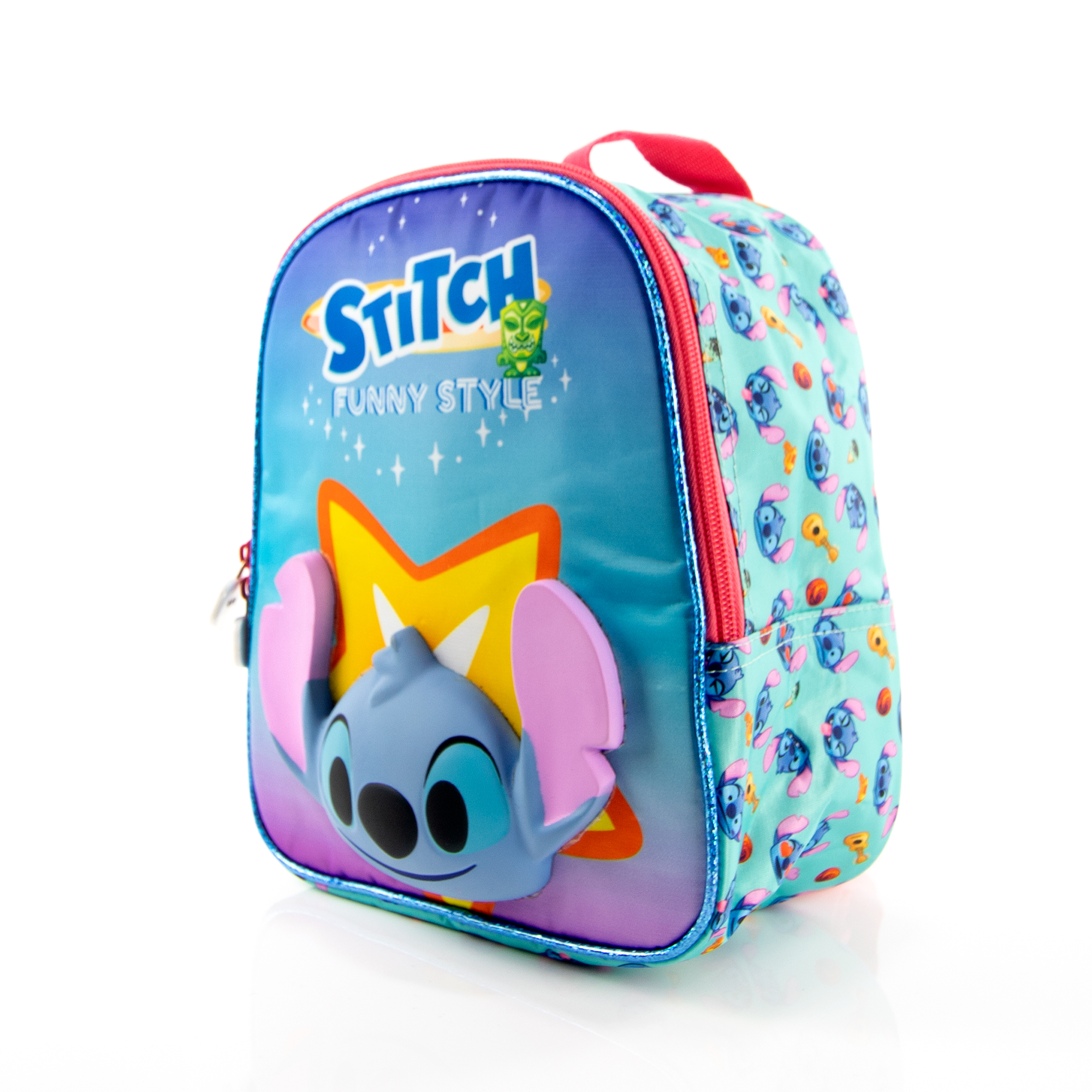 Foto 4 pulgar | Lonchera Disney Stitch Emoji Squishy