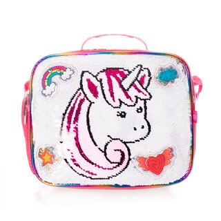 Foto 1 | Lonchera Unicornio Rainbow Wilys Plata Color Plateado Lentejuela