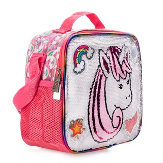 Foto 2 | Lonchera Unicornio Rainbow Wilys Plata Color Plateado Lentejuela