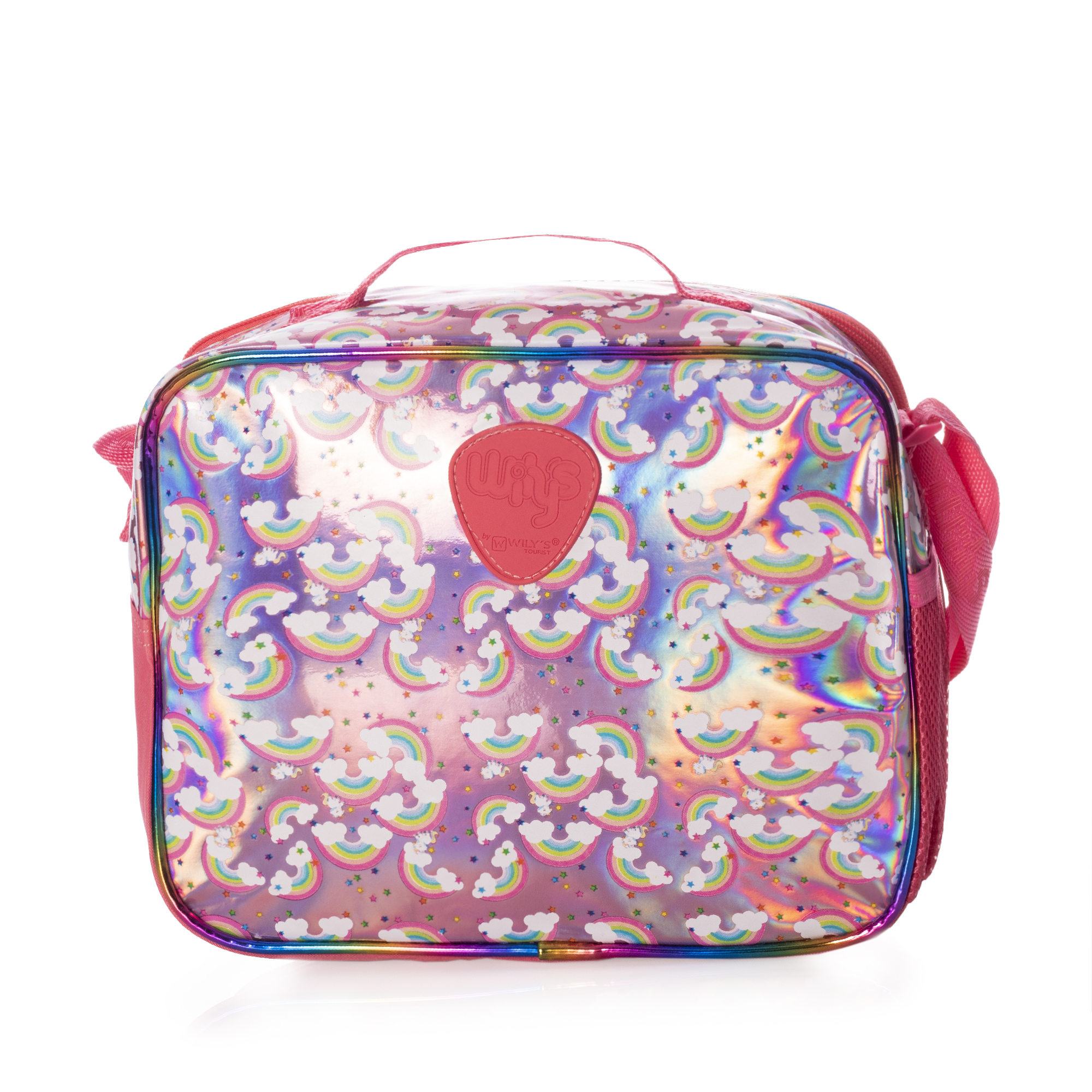 Foto 4 pulgar | Lonchera Unicornio Rainbow Wilys Plata Color Plateado Lentejuela