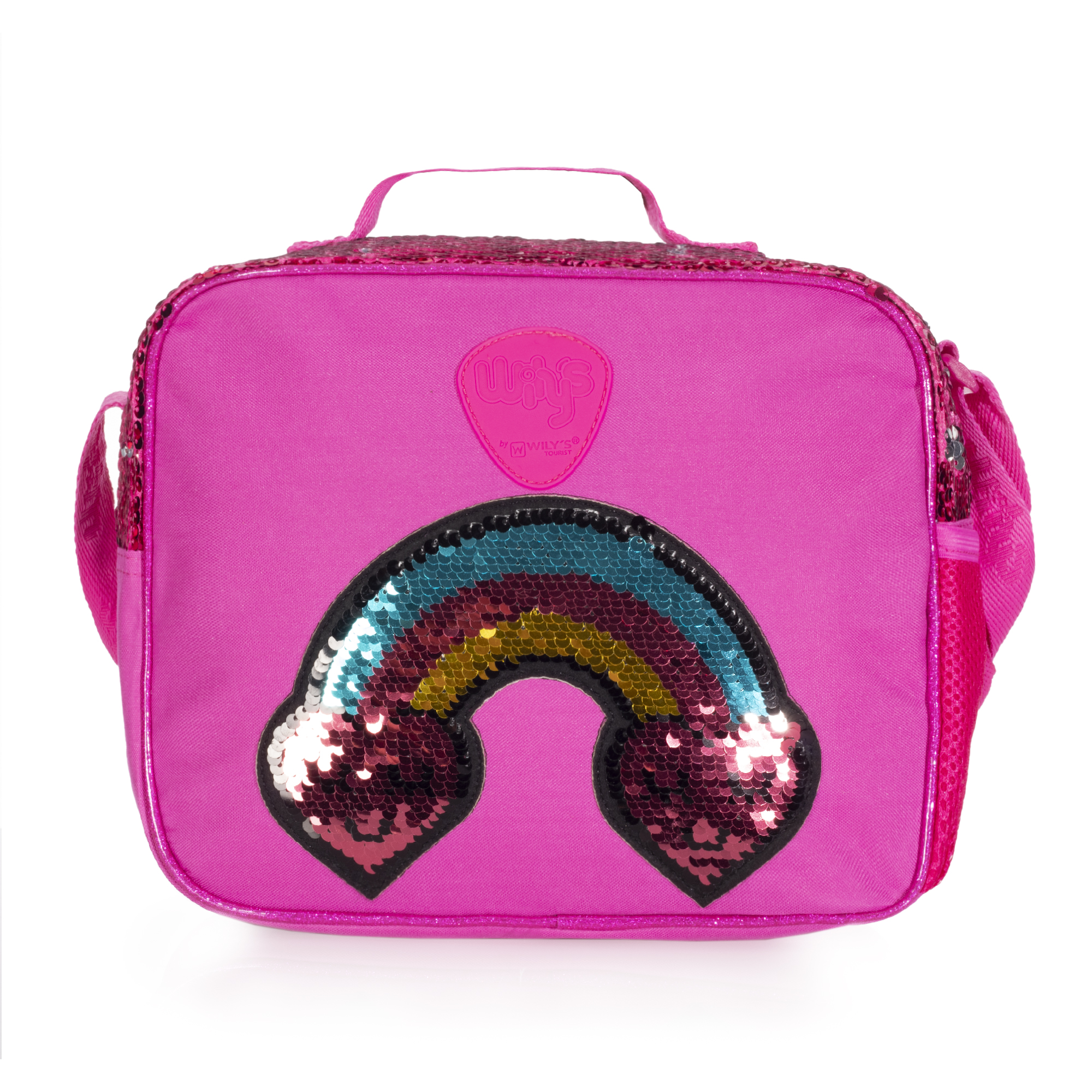 Foto 4 pulgar | Lonchera Just Like You Wilys Lentejuela Rosa