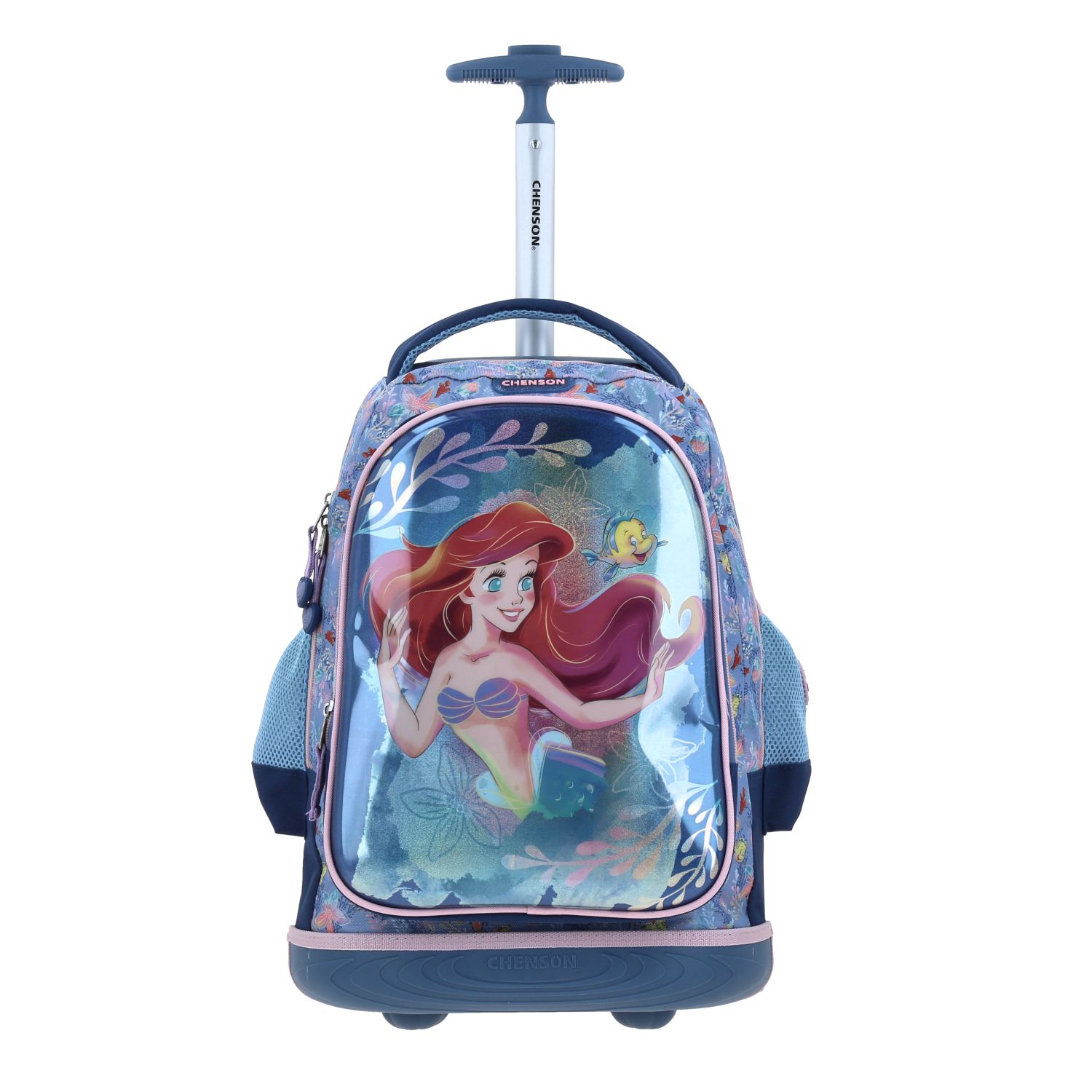 Foto 1 | Mochila Chenson Con Ruedas Y Luces Led Disney Princesas Ariel Escolar Primaria Pr70156-9 Agry
