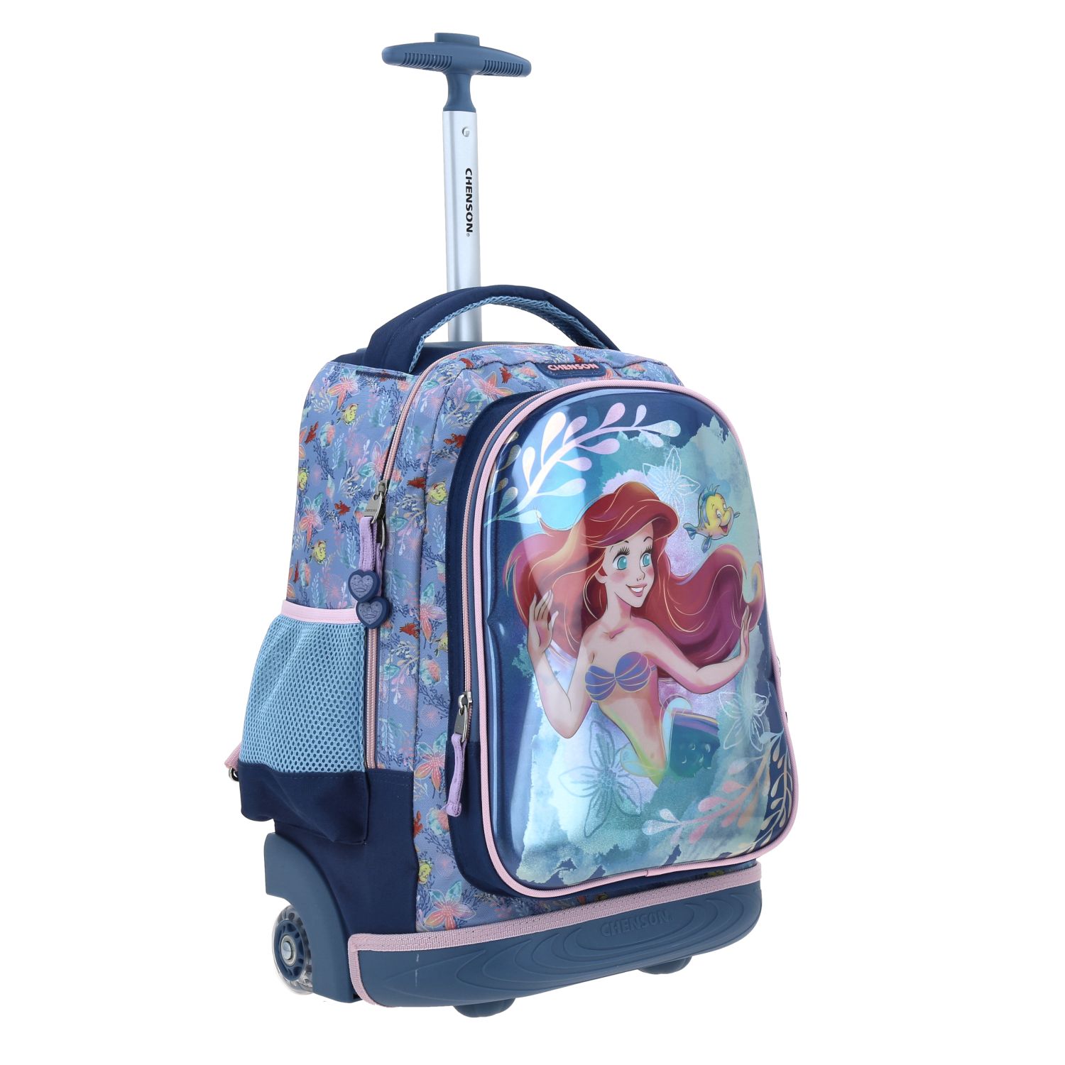 Foto 7 pulgar | Mochila Chenson Con Ruedas Y Luces Led Disney Princesas Ariel Escolar Primaria Pr70156-9 Agry