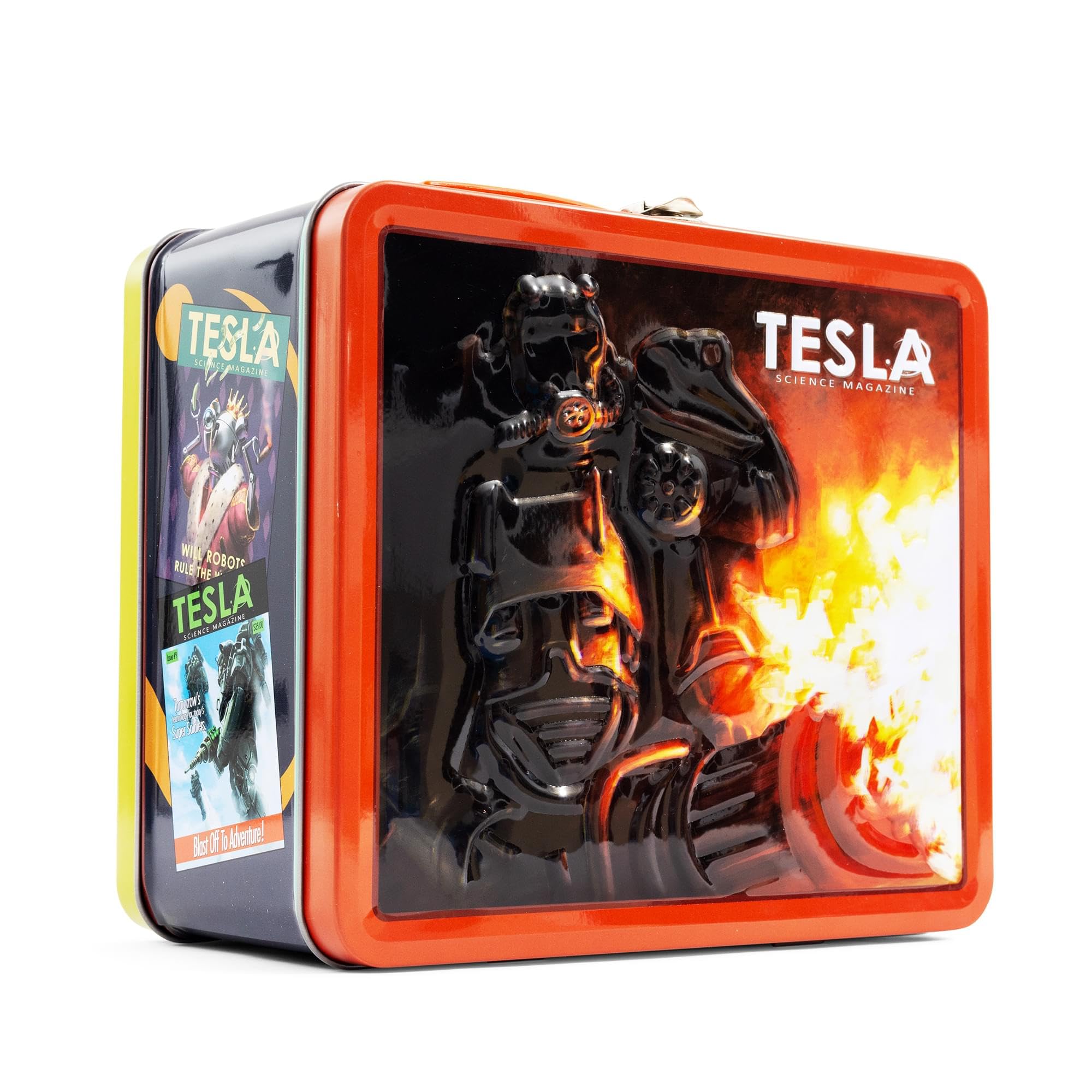 Foto 3 pulgar | Lunchbox Toynk Fallout Tesla Science Magazine, Estilo Retro - Venta Internacional.