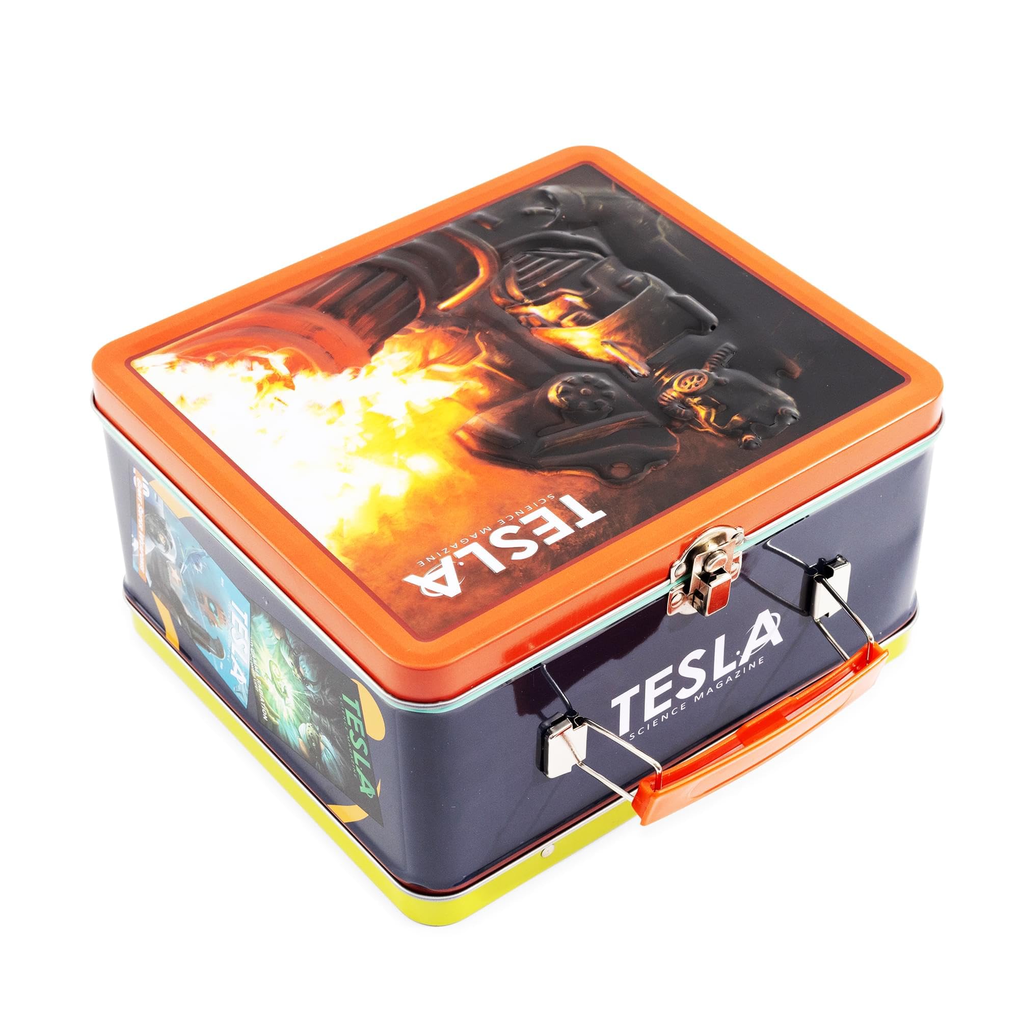 Foto 4 pulgar | Lunchbox Toynk Fallout Tesla Science Magazine, Estilo Retro - Venta Internacional.