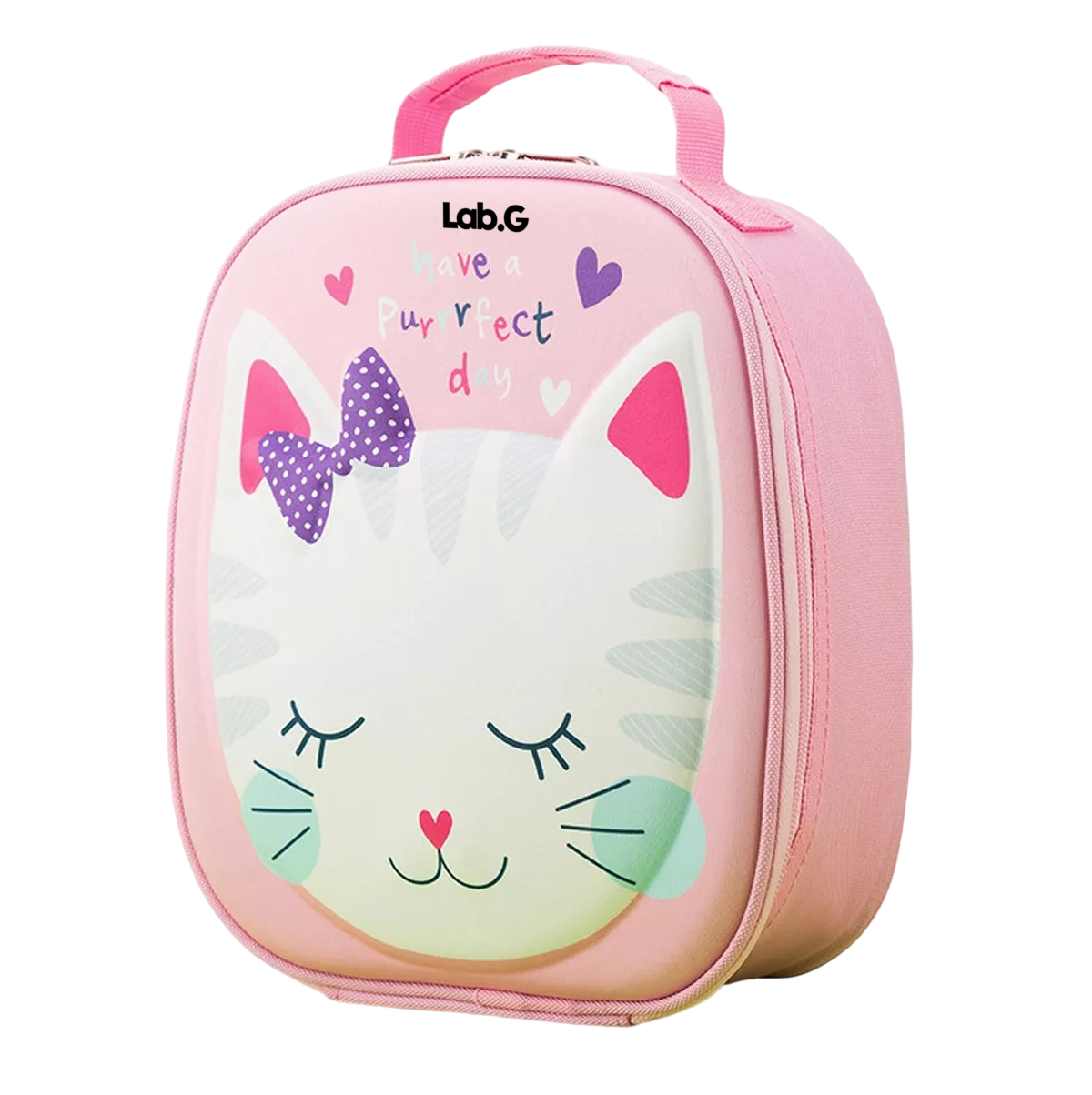Foto 2 pulgar | Bolsa Del Almuerzo Térmica Lab.g De Niños Portátil Diseño De Gato, Rosa