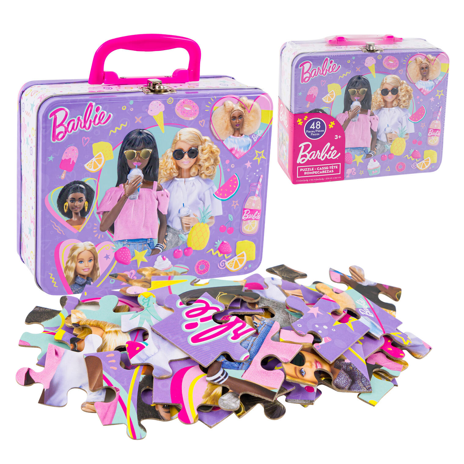 Lonchera Con Rompecabezas De 48 Pzas Barbie