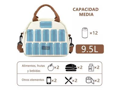 Foto 5 | Lonchera Térmica Xtellar Beige