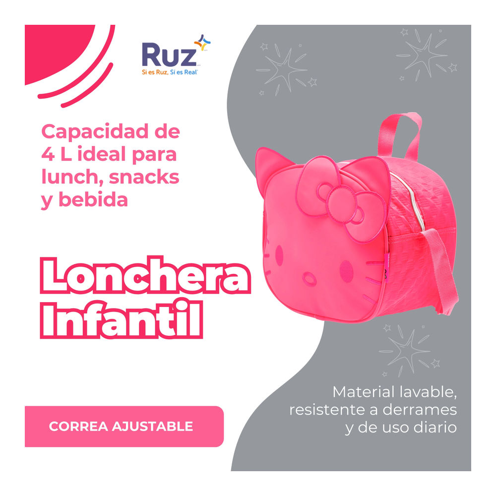 Foto 5 pulgar | Lonchera Infantil Sanrio Hello Kitty 4 L