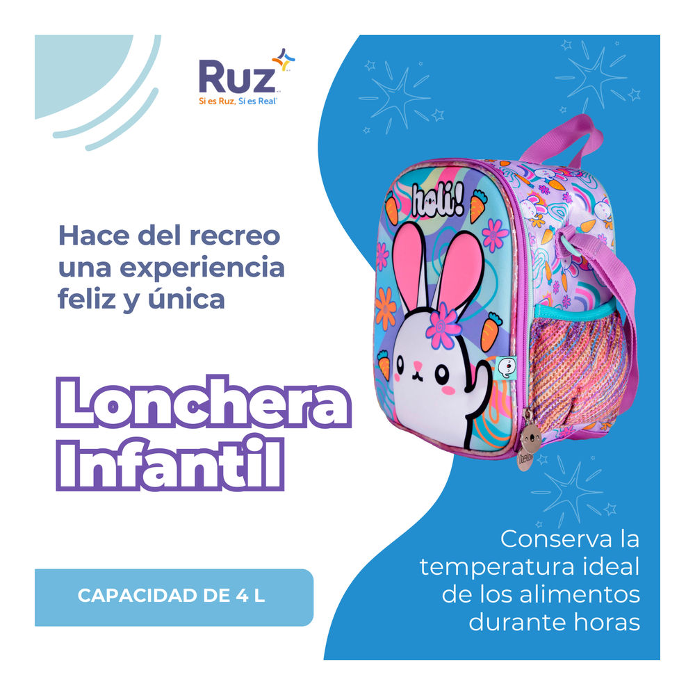 Foto 5 pulgar | Lonchera Infantil Ruz Holi 4 L