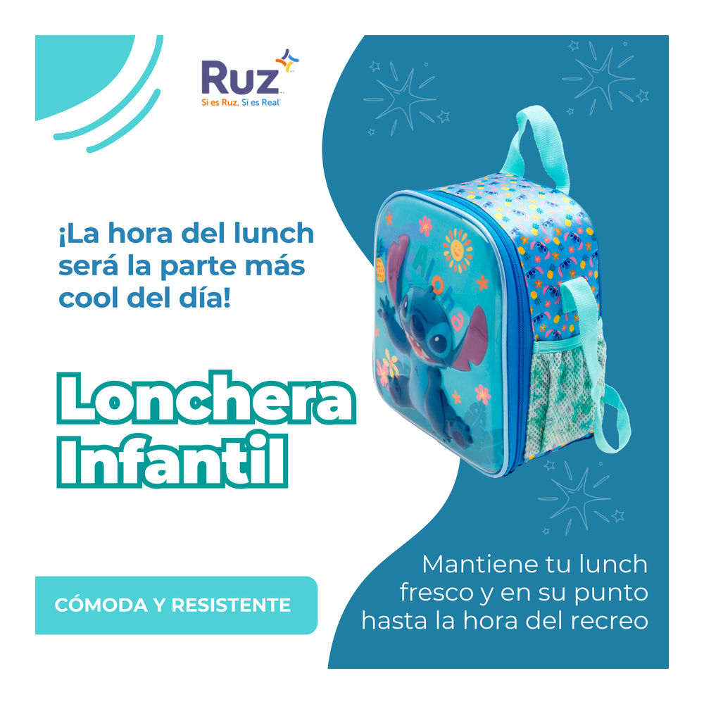 Foto 5 pulgar | Lonchera Infantil Disney Stitch 4 L