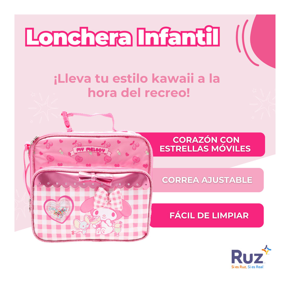 Foto 4 pulgar | Lonchera Infantil Sanrio My Melody 4 L