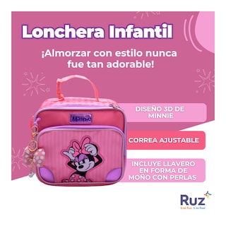 Foto 3 | Lonchera Infantil Disney Minnie Mouse 4 L