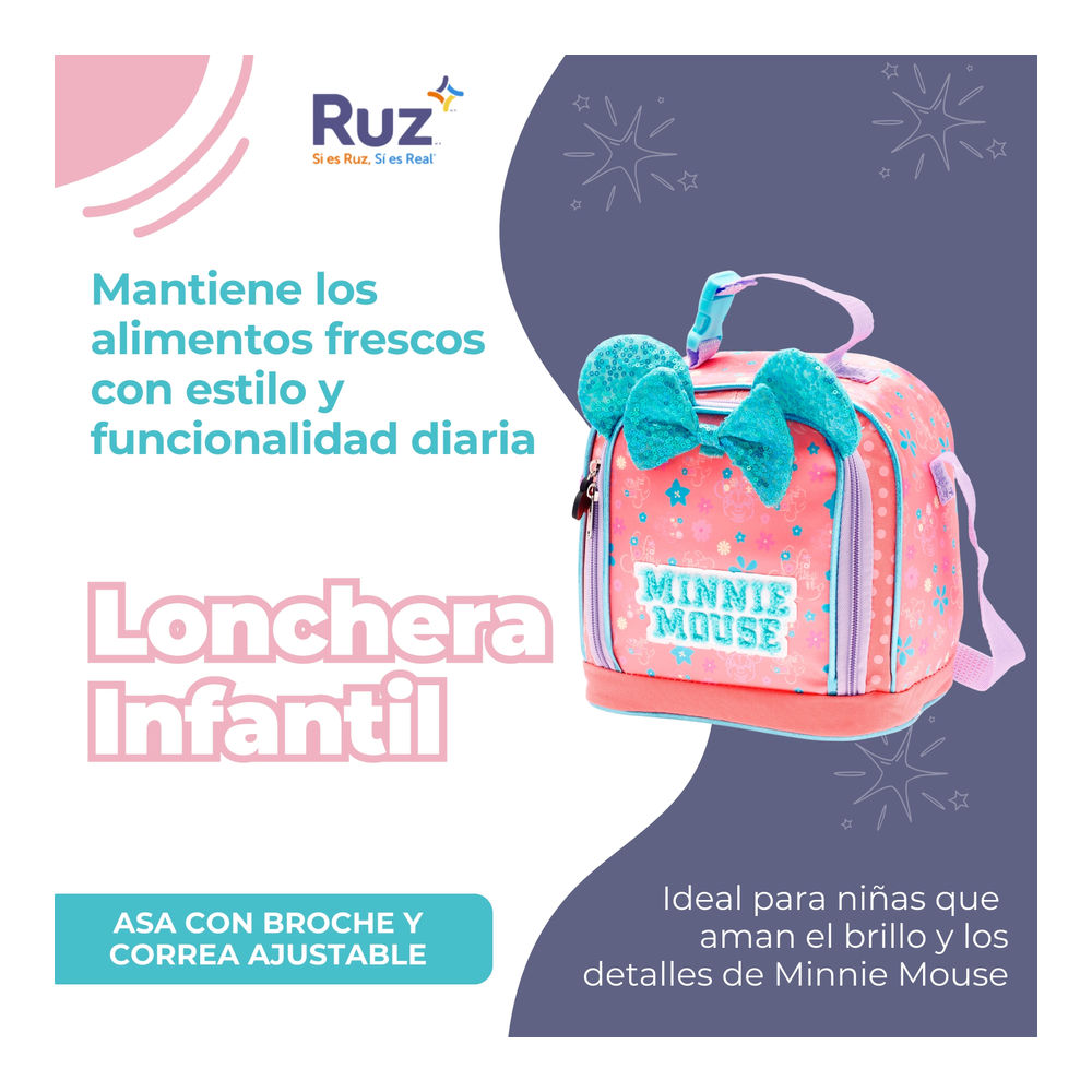 Foto 5 pulgar | Lonchera Infantil Disney Minnie Mouse 4 L