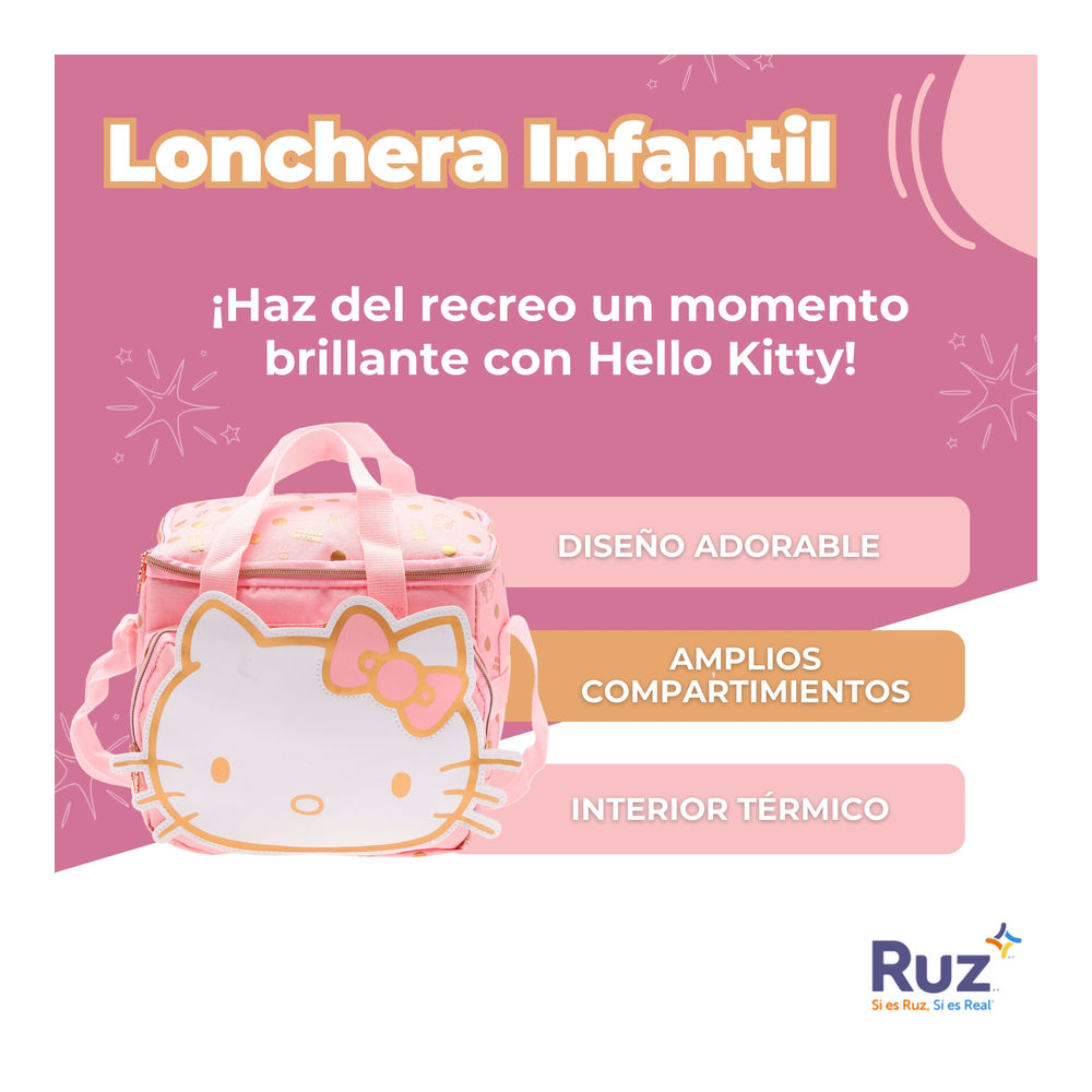 Foto 4 pulgar | Lonchera Infantil Sanrio Hello Kitty 4 L