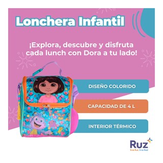 Foto 3 | Lonchera Infantil Nickelodeon Dora La Exploradora 4 L