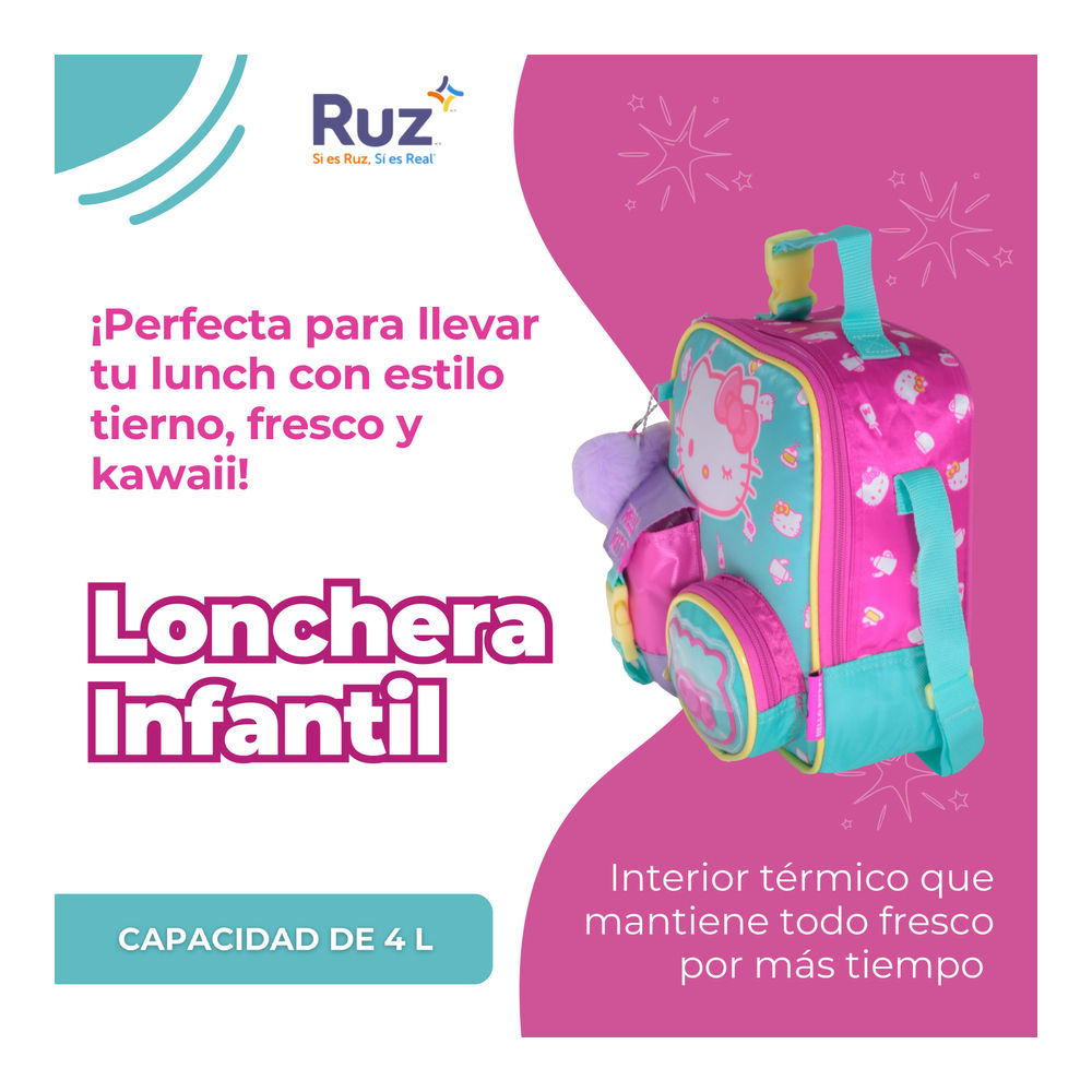 Foto 5 pulgar | Lonchera Juvenil Sanrio Hello Kitty 4 L