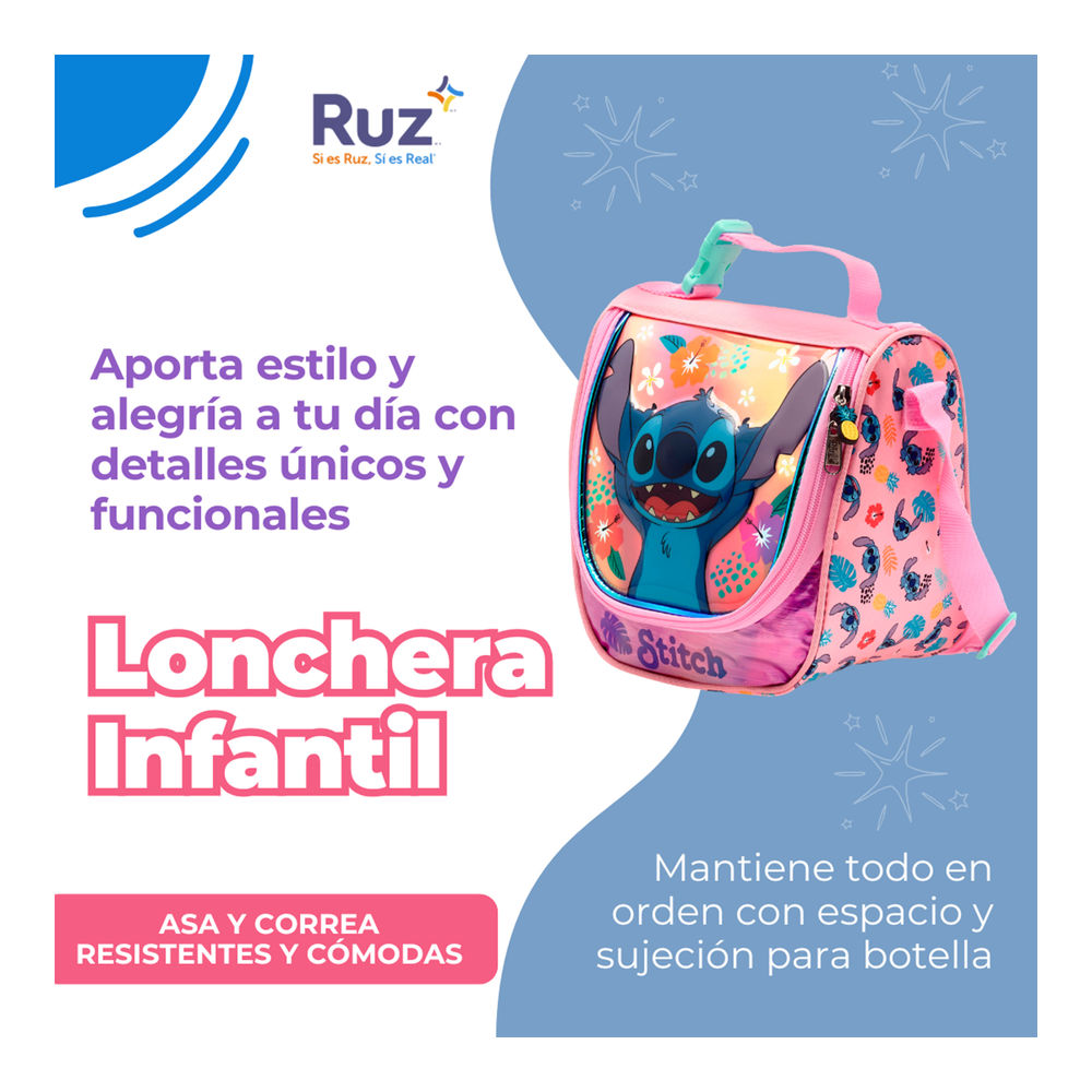 Foto 5 pulgar | Lonchera Infantil Disney Stitch 4 L