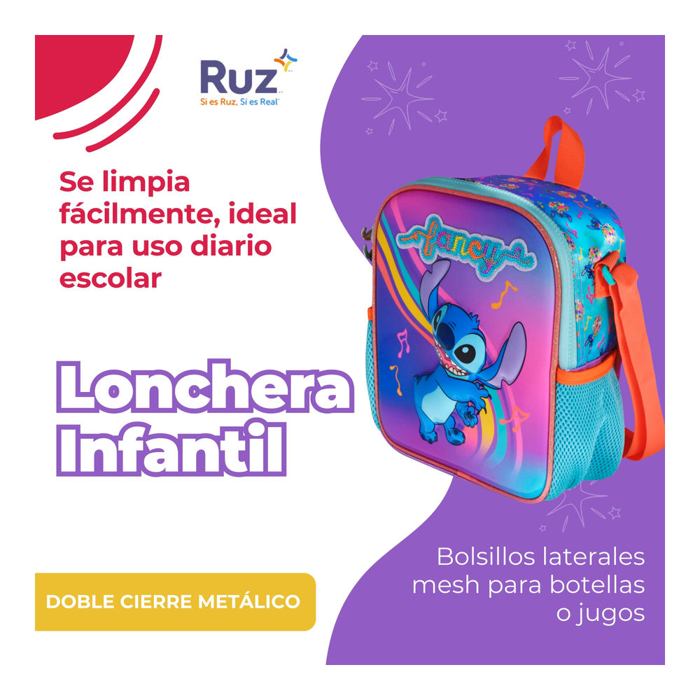 Foto 5 pulgar | Lonchera Infantil Disney Stitch 4 L