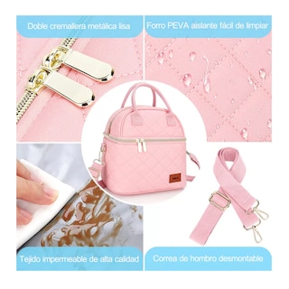 Foto 3 | Loncheras Termicas Para Dama Mujer Lab.g Rosa