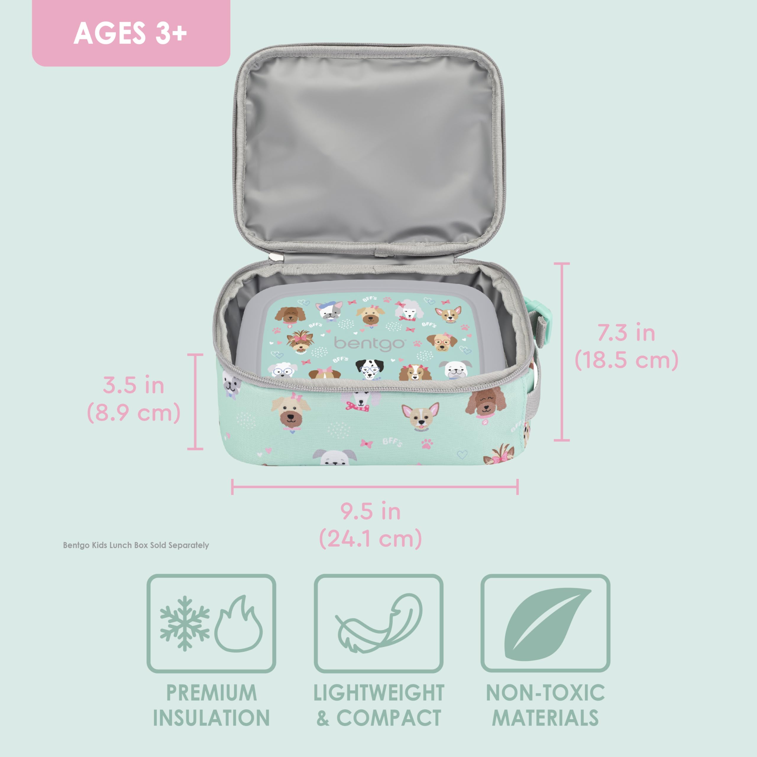Foto 4 pulgar | Bolsa De Almuerzo Bentgo Kids, Resistente Al Agua, Reutilizable, Para Cachorros De 3 Años O Más - Venta Internacional.
