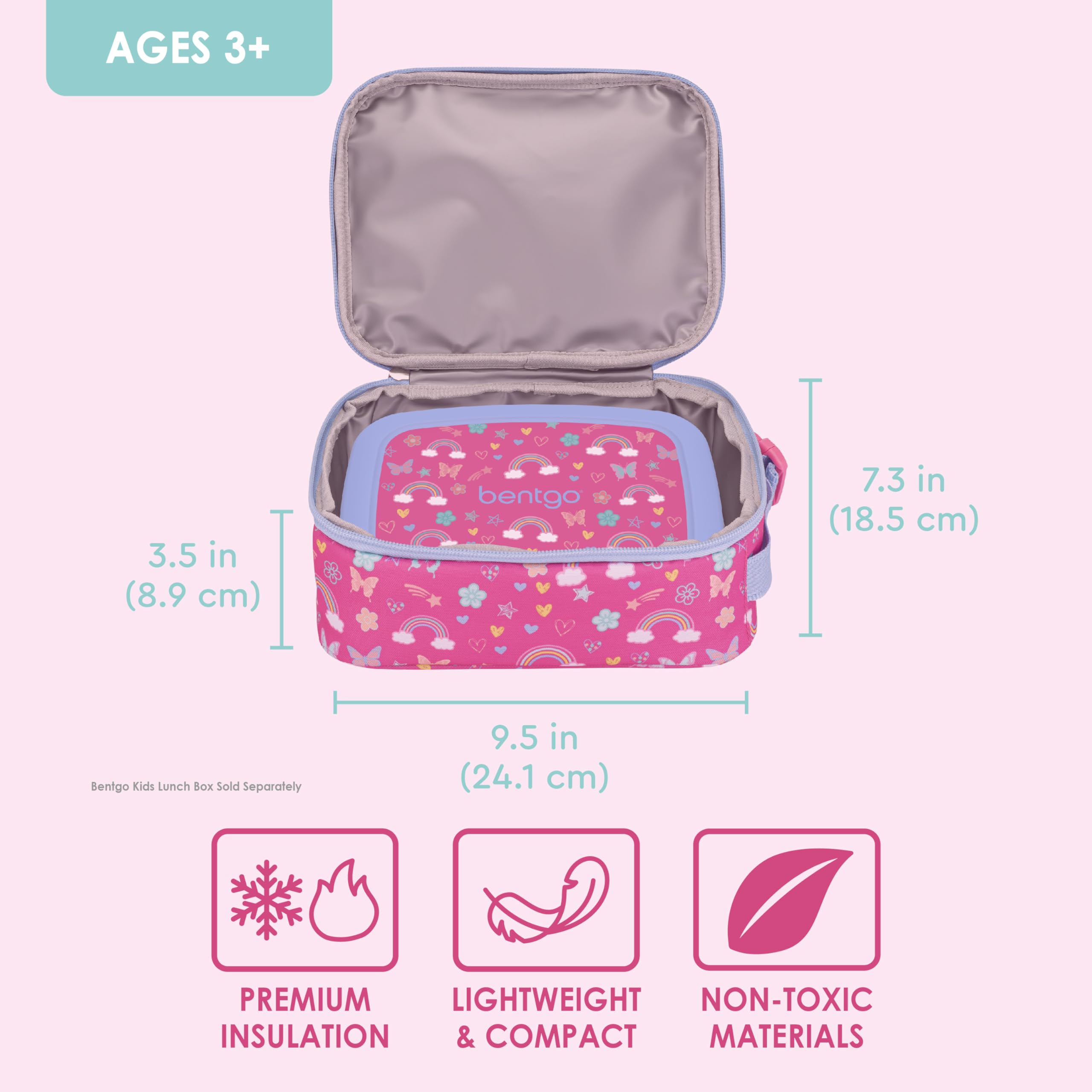 Foto 4 pulgar | Bolsa De Almuerzo Bentgo Kids, Resistente Al Agua, Reutilizable, Arcoíris - Venta Internacional.