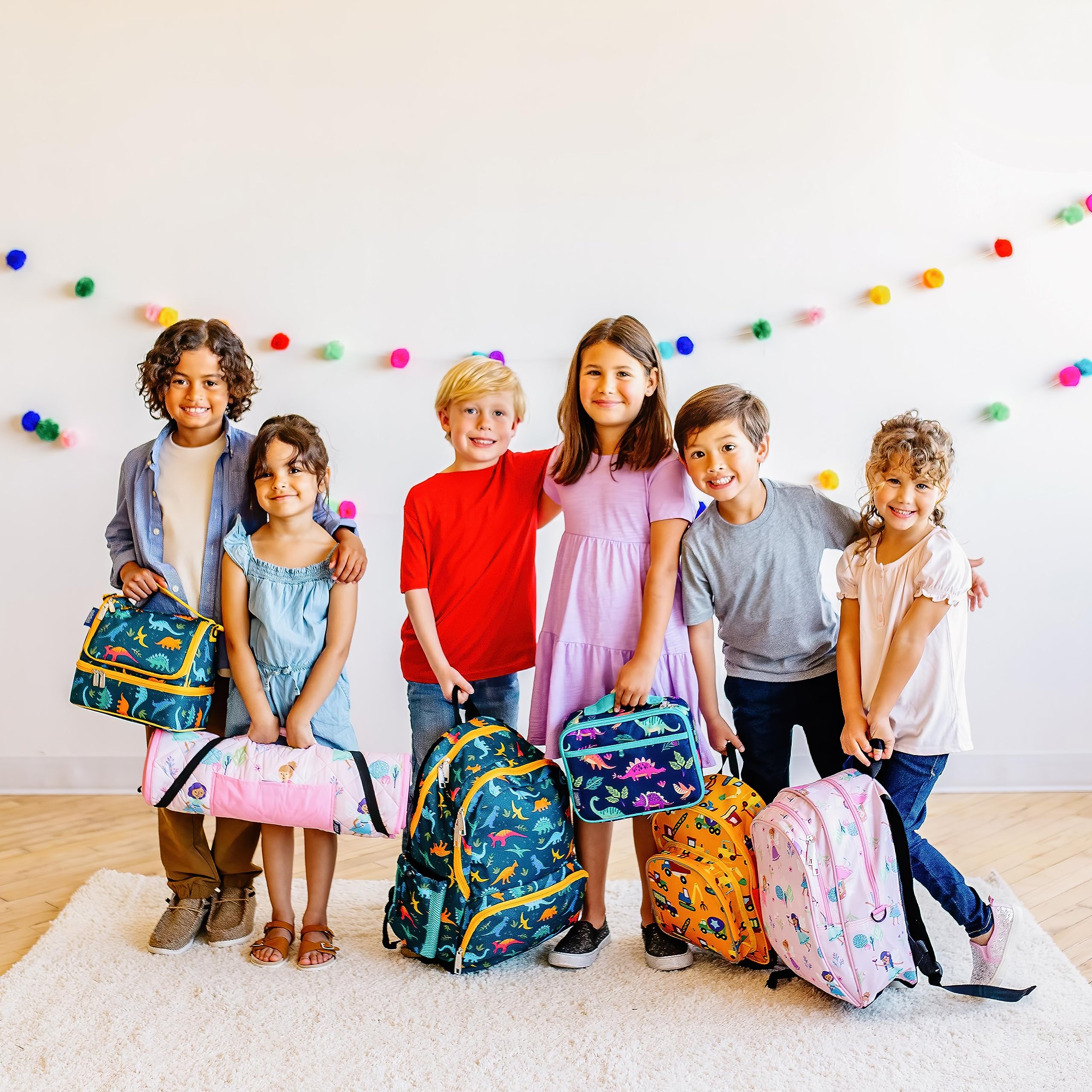 Foto 2 | Bolsa De Almuerzo Wildkin Con Aislamiento De Dos Compartimentos Para Niños, Color Azul - Venta Internacional.