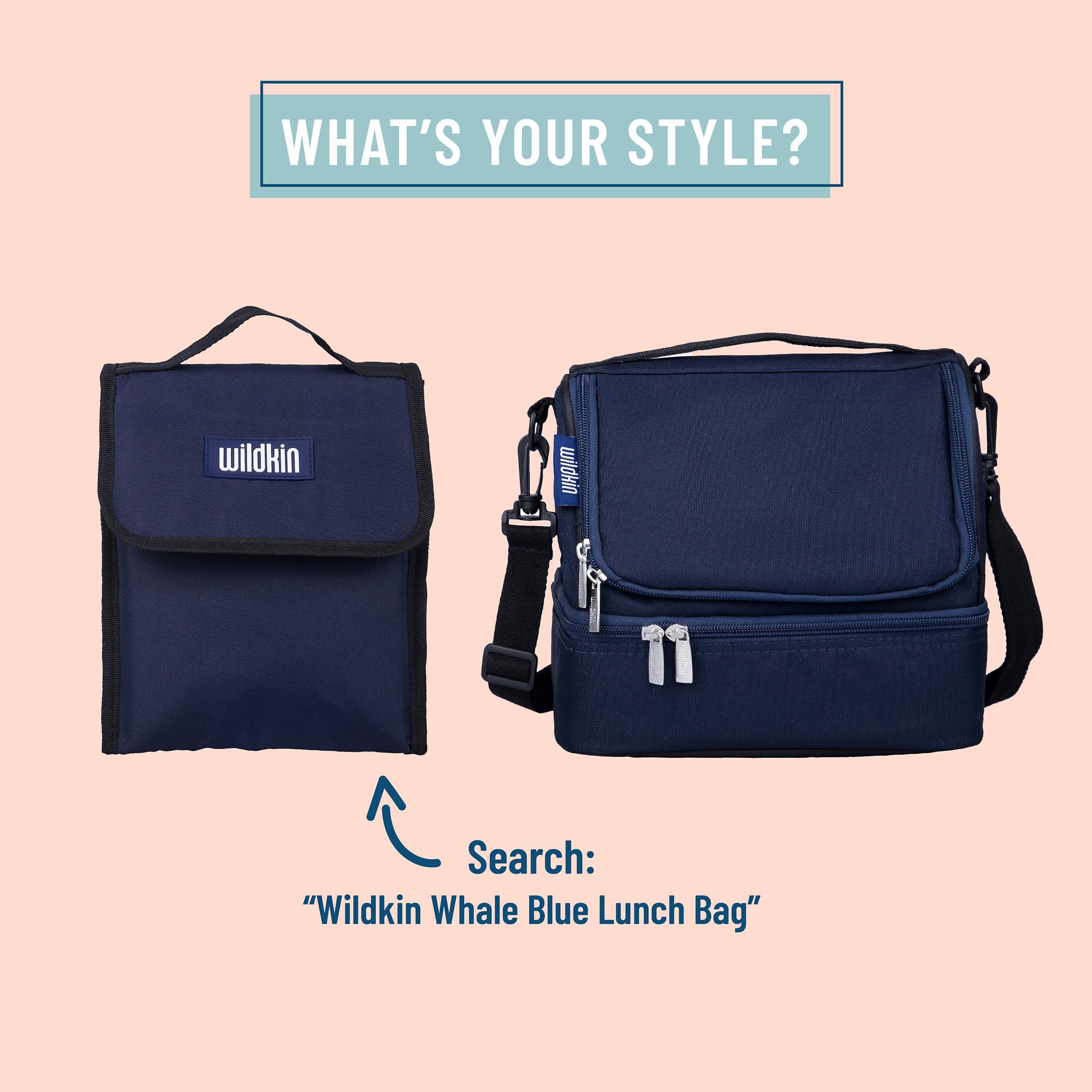Foto 6 pulgar | Bolsa De Almuerzo Wildkin Con Aislamiento De Dos Compartimentos Para Niños, Color Azul - Venta Internacional.