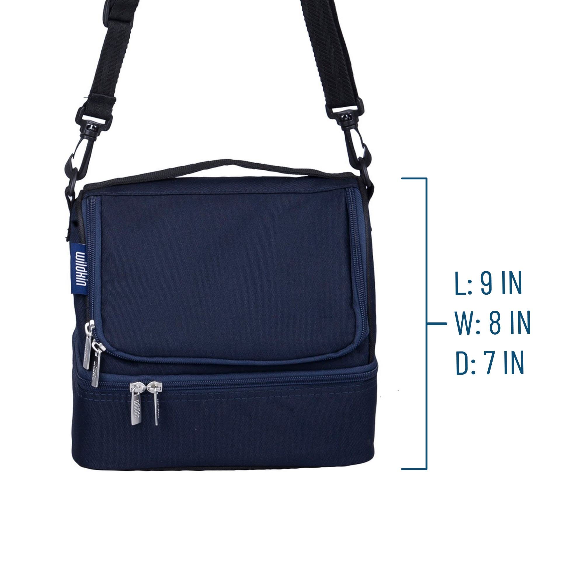 Foto 7 pulgar | Bolsa De Almuerzo Wildkin Con Aislamiento De Dos Compartimentos Para Niños, Color Azul - Venta Internacional.