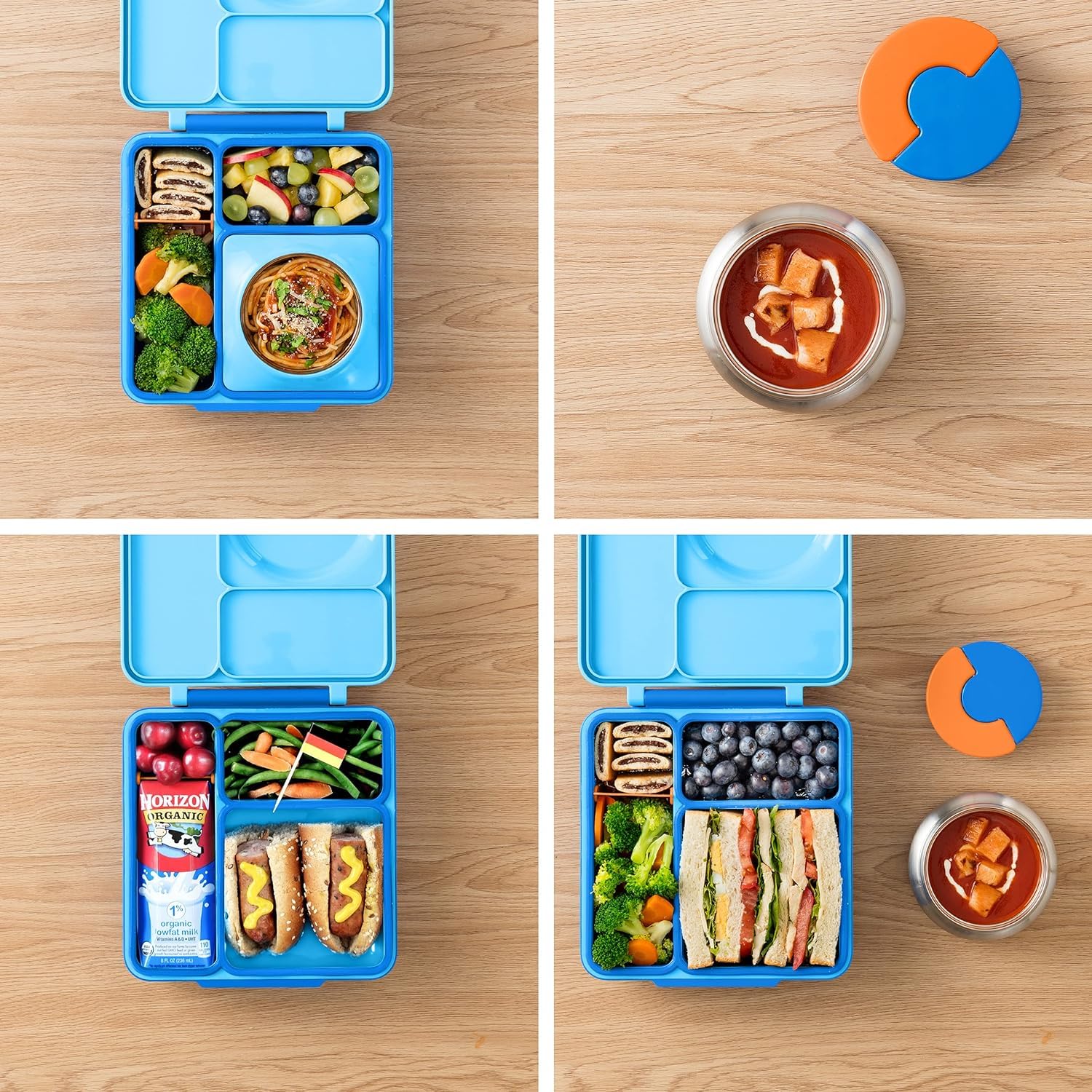 Foto 5 pulgar | Bento Box Omiebox Para Niños Con Tarro De Comida Termo A Prueba De Fugas - Venta Internacional.