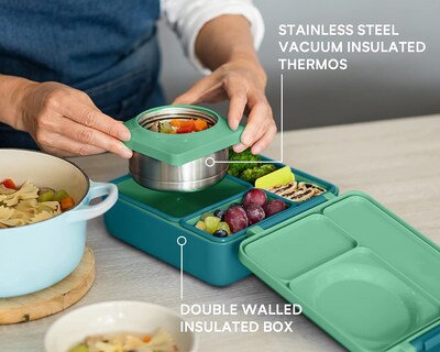 Foto 7 | Bento Box Omie Omie Box Para Niños Con Tarro De Comida Termo A Prueba De Fugas - Venta Internacional.