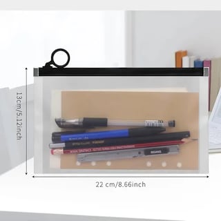 Foto 4 | 3 Lapiceros Sobres De Plástico Transparente Poly Zip Sobre