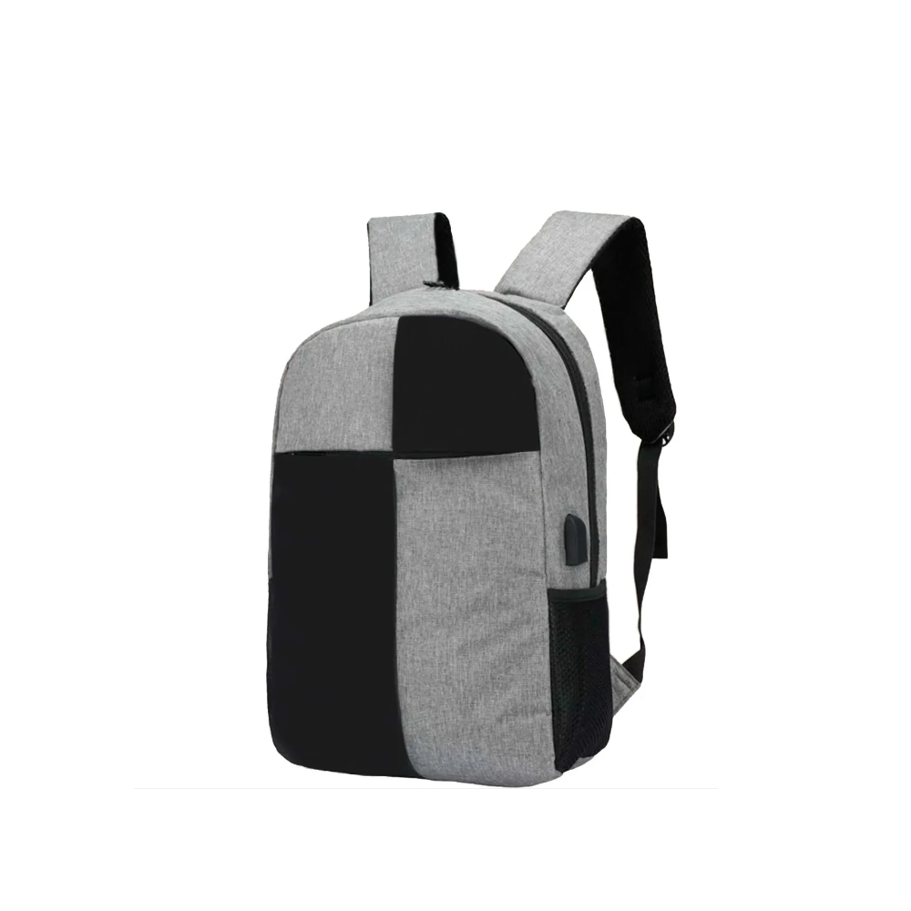 Mochila Malubero para Laptop con Cargador Usb color Gris