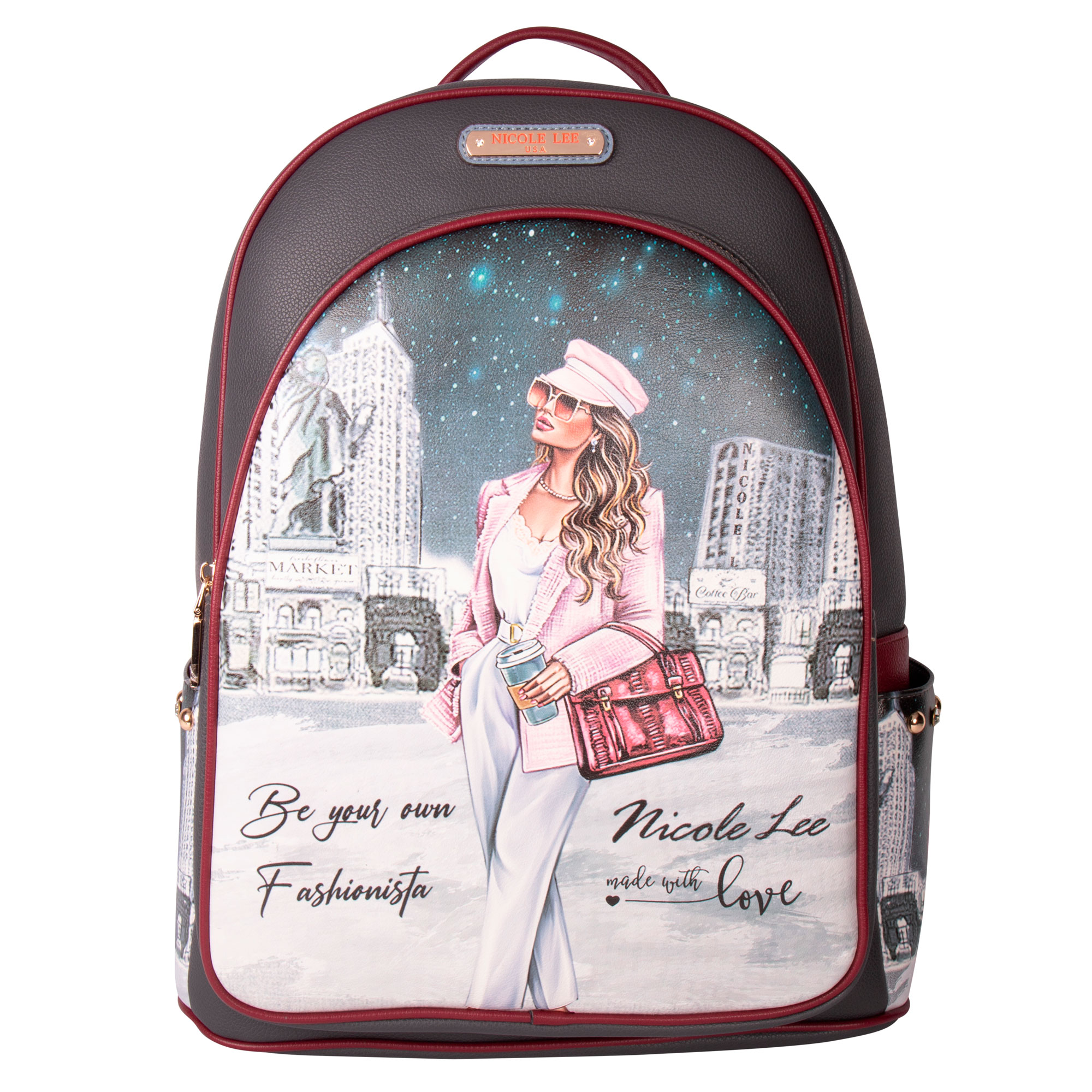 Foto 1 | Mochila Nicole Lee Con Cierre Sara Is Soft But StronG