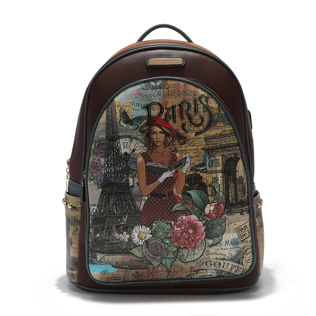 Mochila Marca Nicole Lee Con Cierre París Fashion Week