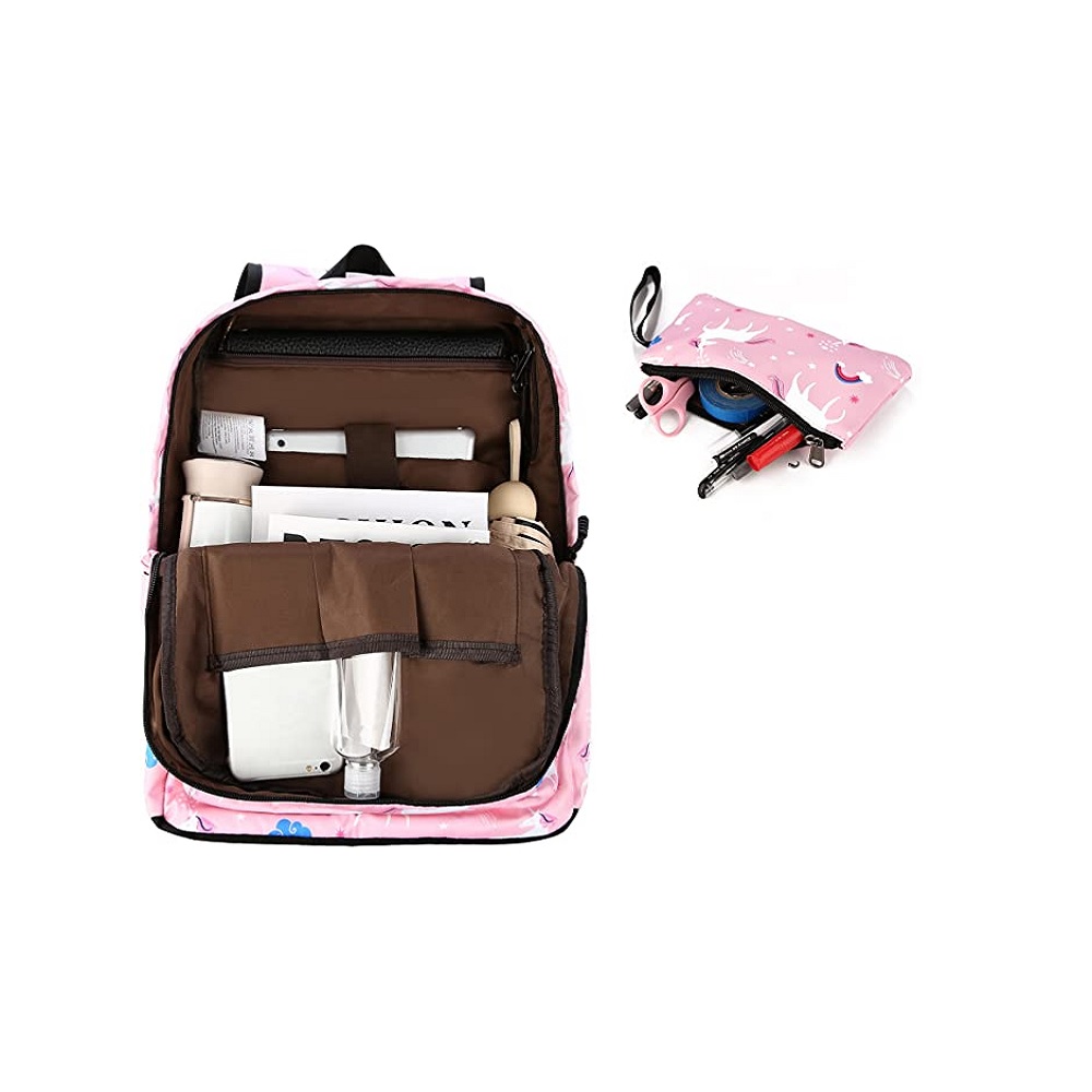 Foto 2 | Mochila con Lonchera y Lapicera Malubero color Rosa