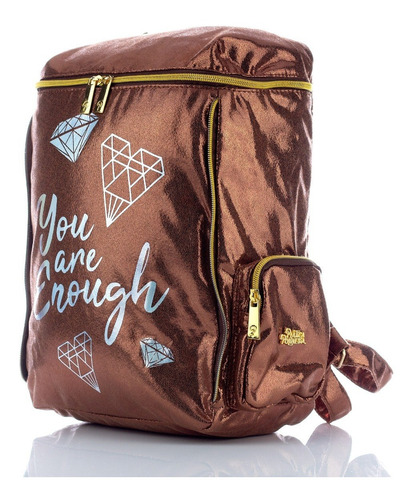 Foto 4 pulgar | Mochila ATM POLI-5941 color Cobre Polinesios Diamond Original You Are Enough