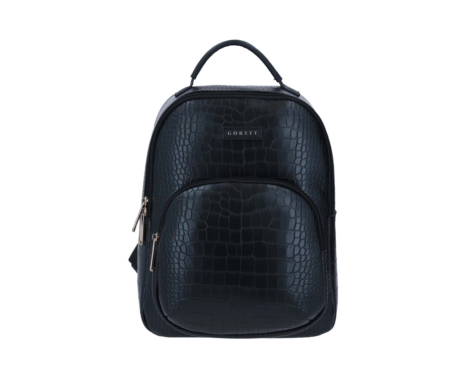Mochila Backpack Grande Gorett Negro Ekze Porta Laptop De Hasta 13 Pulgadas