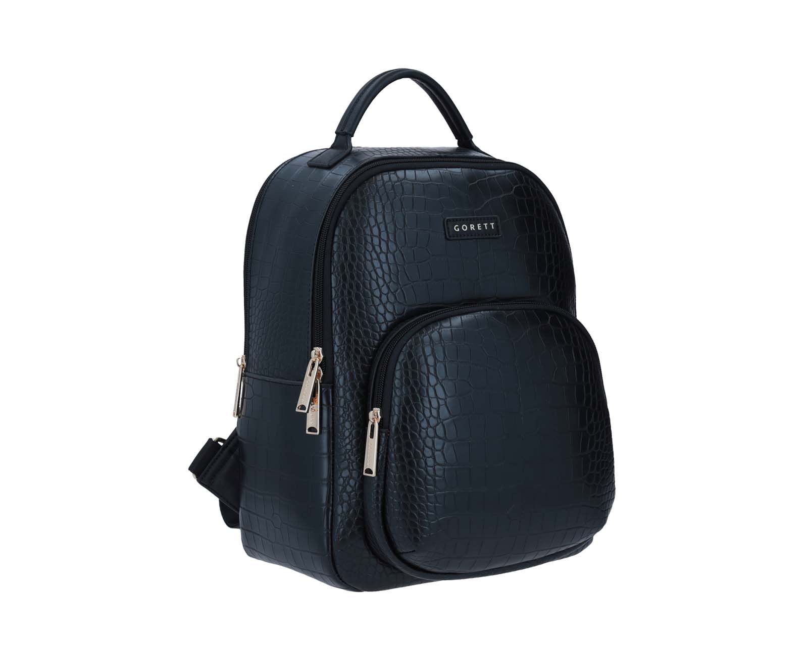 Foto 4 | Mochila Backpack Grande Gorett Negro Ekze Porta Laptop De Hasta 13 Pulgadas