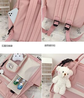 Foto 3 | Mochila Escolar FUNBU color Púrpura Viaje Kawai de Gran Capacidad para Mujer