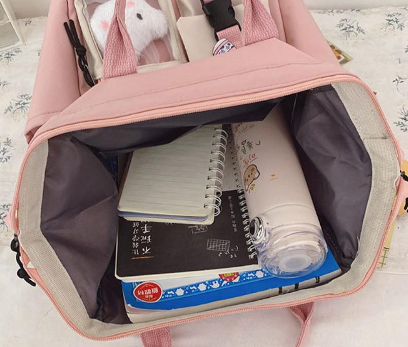 Foto 5 pulgar | Mochila Escolar FUNBU color Púrpura Viaje Kawai de Gran Capacidad para Mujer