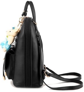 Foto 2 | Mochila Atop color Negro Estudiante Antirrobo Impermeable con Colgante para Mujer