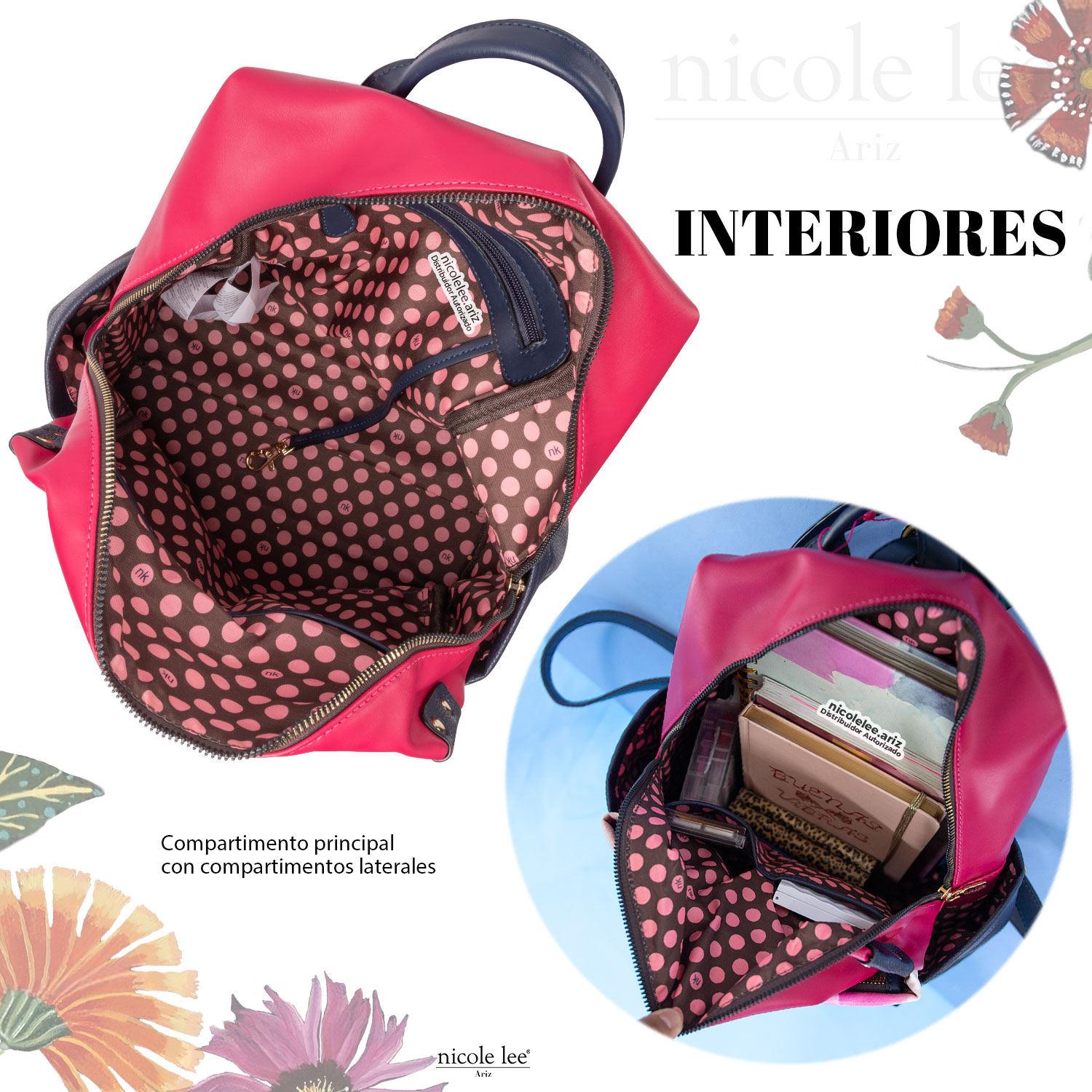 Foto 5 pulgar | Mochila Nikky by Nicole Lee Nova Backpack Multicolor