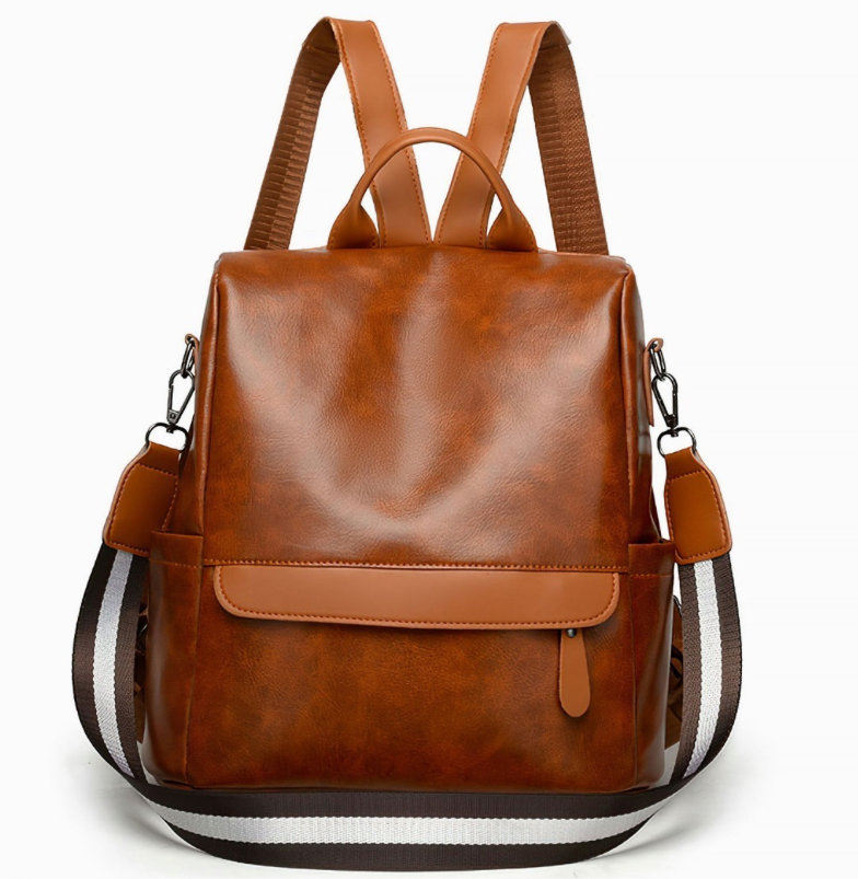Mochila Impermeable Funbu color Café para Mujer