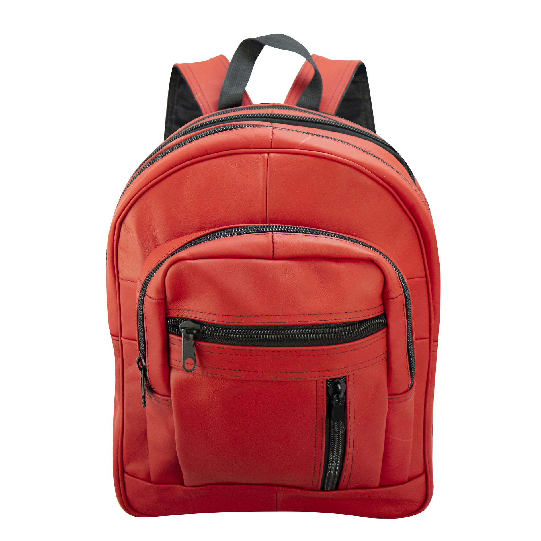 Mochila Unisex color Rojo de Piel Irlanda Nueva Imagen
