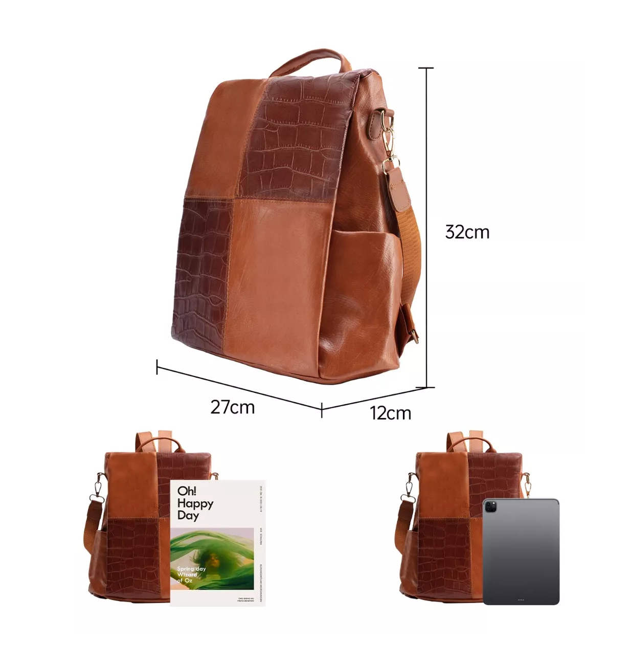 Foto 4 pulgar | Mochila Belug color Café para Mujer