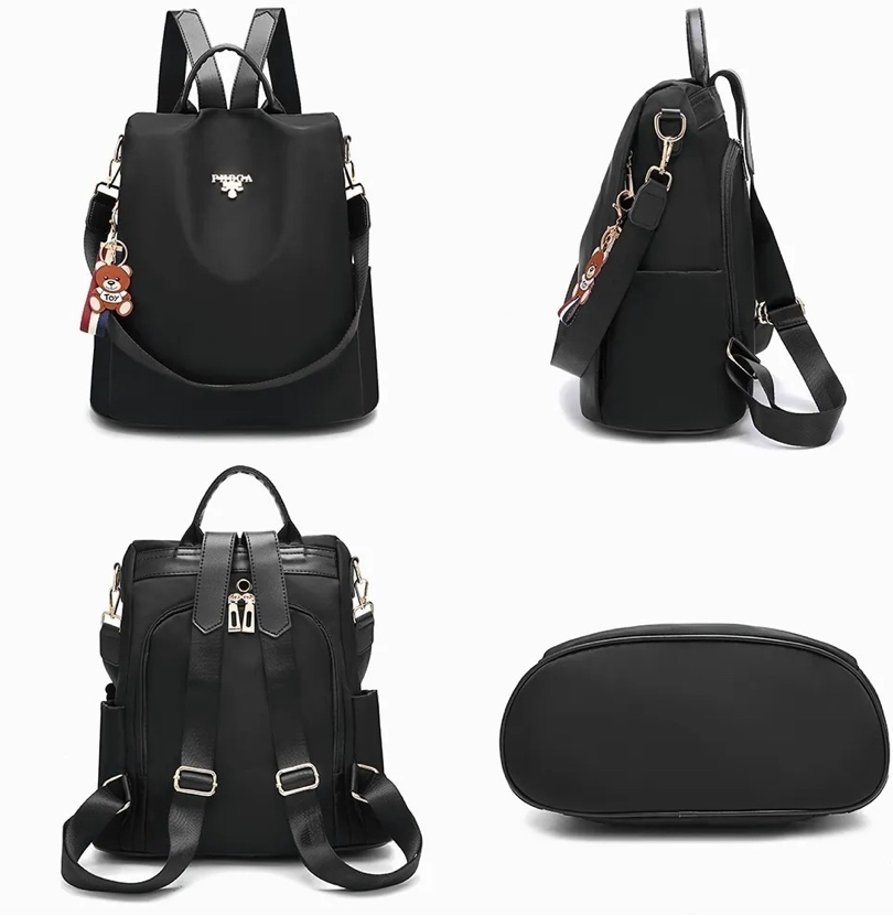 Foto 3 | Mochila Funbu Moda Oxford Impermeable Antirrobo Negra para Mujer