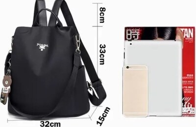 Foto 5 | Mochila Funbu Moda Oxford Impermeable Antirrobo Negra para Mujer