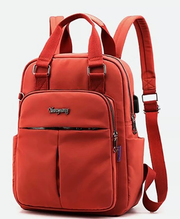 Foto 2 pulgar | Mochila Impermeable FUNBU Antirrobo Gran Capacidad Rojo para Mujer