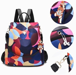 Foto 2 | Mochila Funbu Moda Oxford Impermeable Antirrobo para Mujer